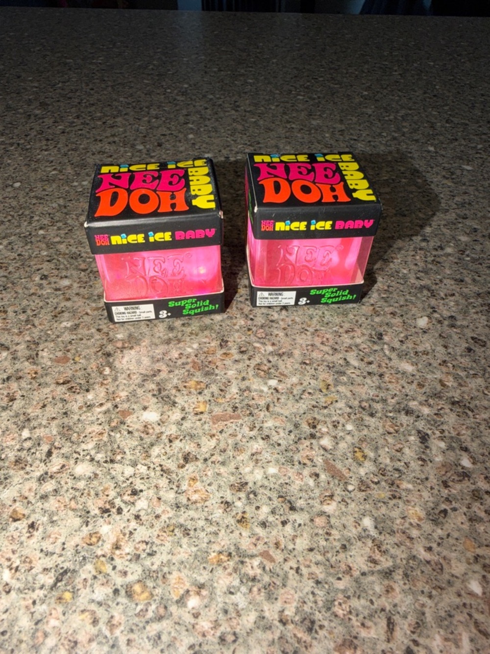 Nee Doh Nice Ice Baby Pink Squishy Toy - Set of 2
